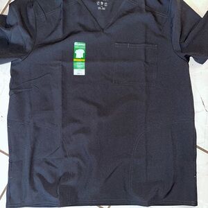 Scrubstar charcoal gray V-Neck Short Sleeve Scrub Top new size large